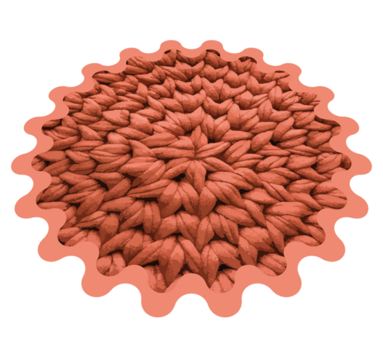 Tapis vinyle nature motif feuille - TenStickers