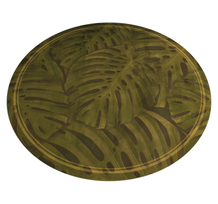 Tapis vinyle plantes imprimé feuille tropicale - TenStickers