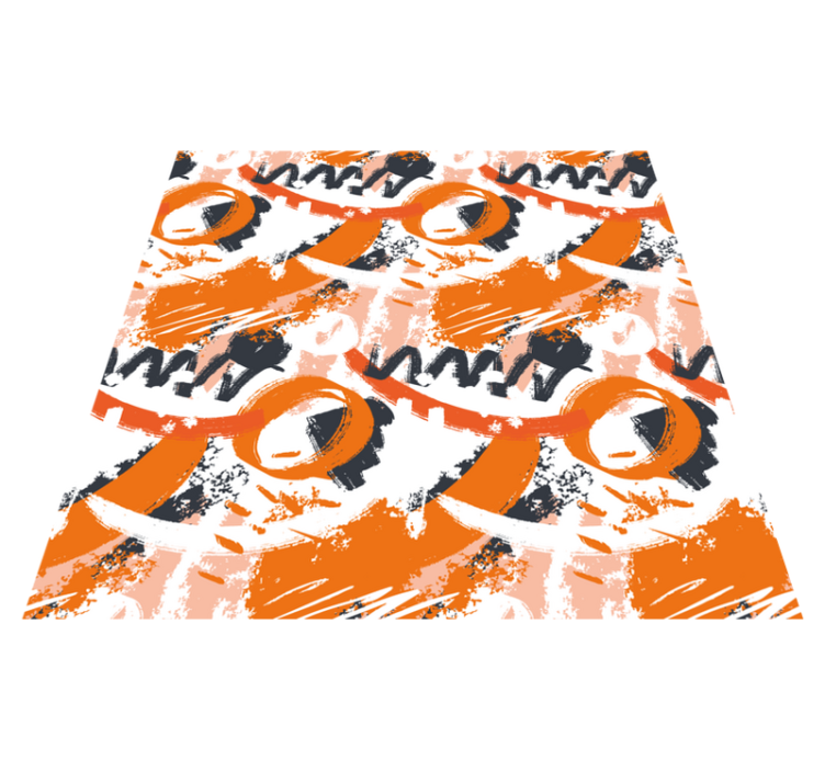 Tapis vinyle design moderne des formes abstraites éclatent - TenStickers