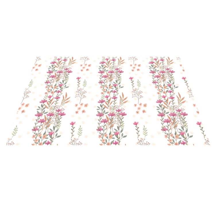 Tapis vinyle plantes motif à motifs floraux - TenStickers