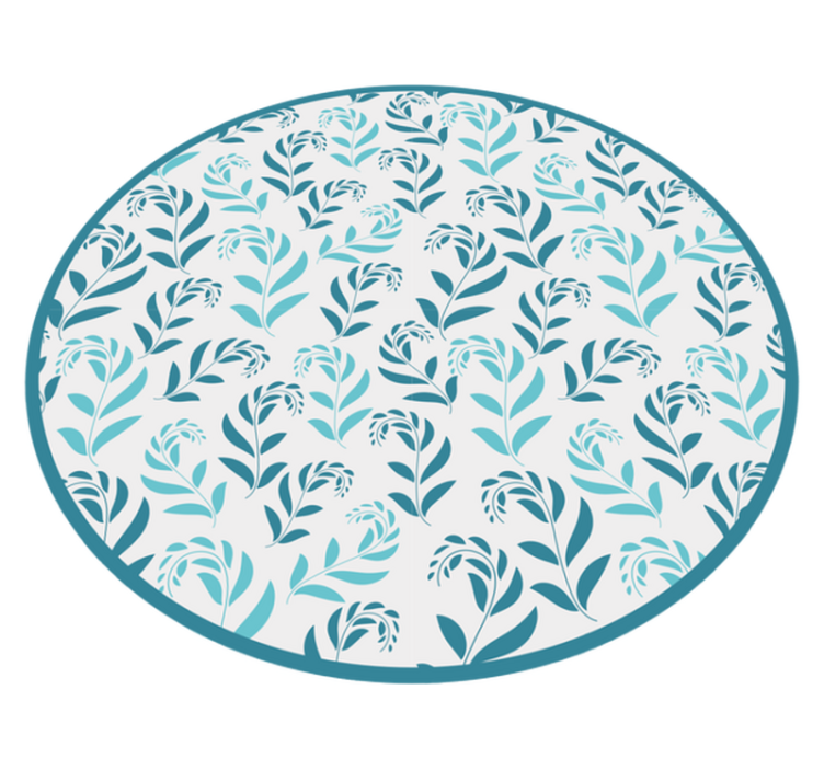 Tapis vinyle plantes inspiration botanique des feuilles - TenStickers