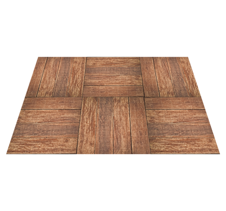Tapis vinyle imitation parquet motif luxueux - TenStickers