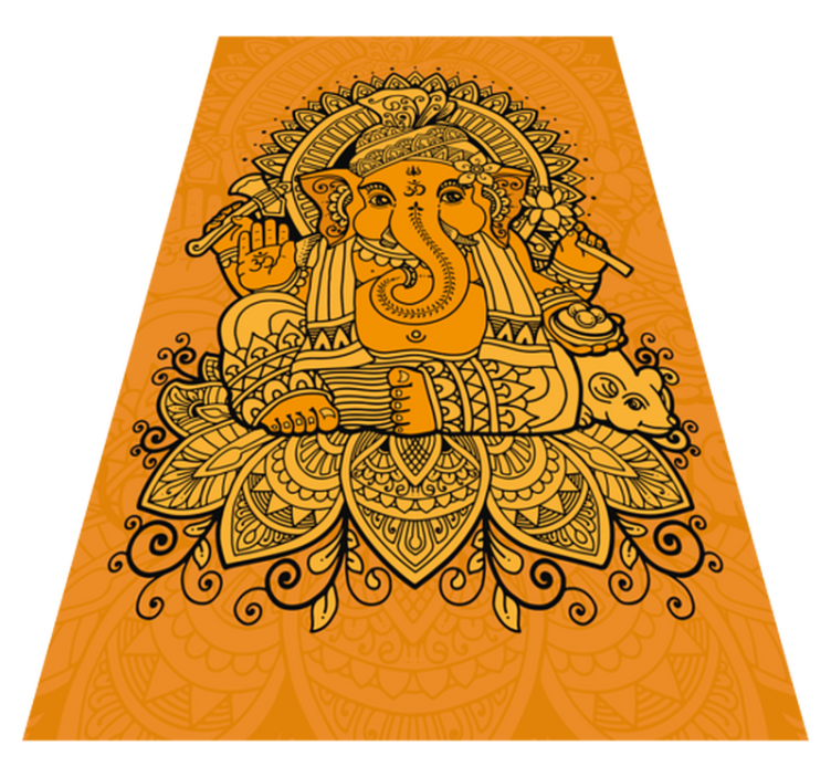 Tapis vinyle éthnique illustration de ganesh - TenStickers