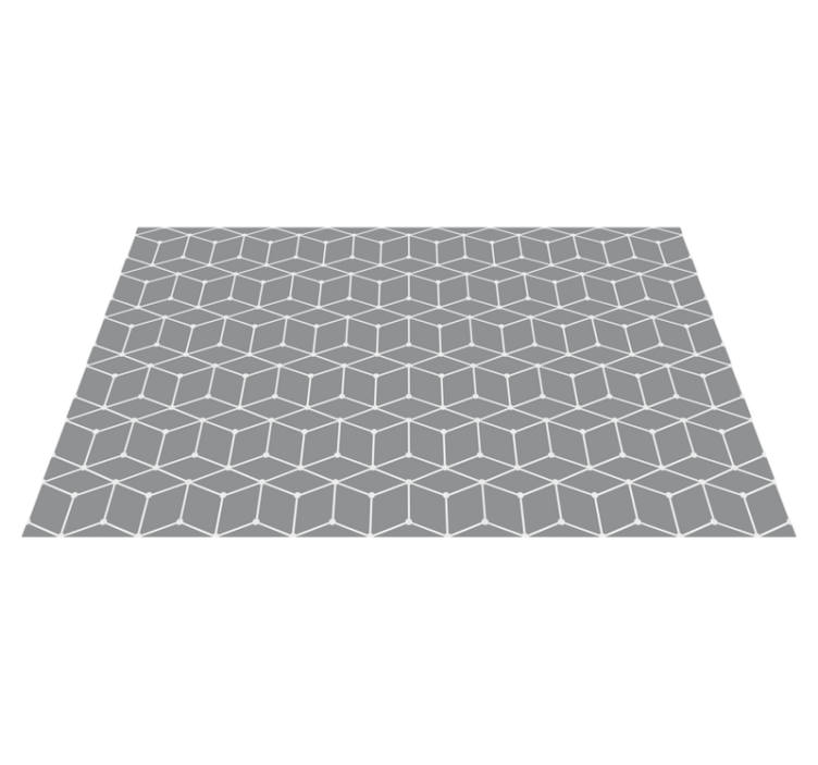 Tapis vinyle géométrique motif élégant gris - TenStickers