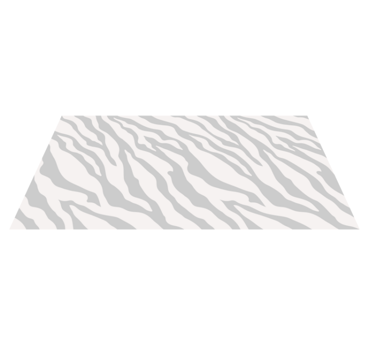 Tapis vinyle motif animal rayures zébrées grises - TenStickers