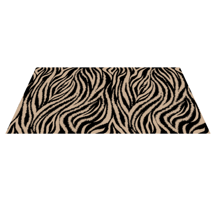 Tapis vinyle motif animal rayures zebre - TenStickers