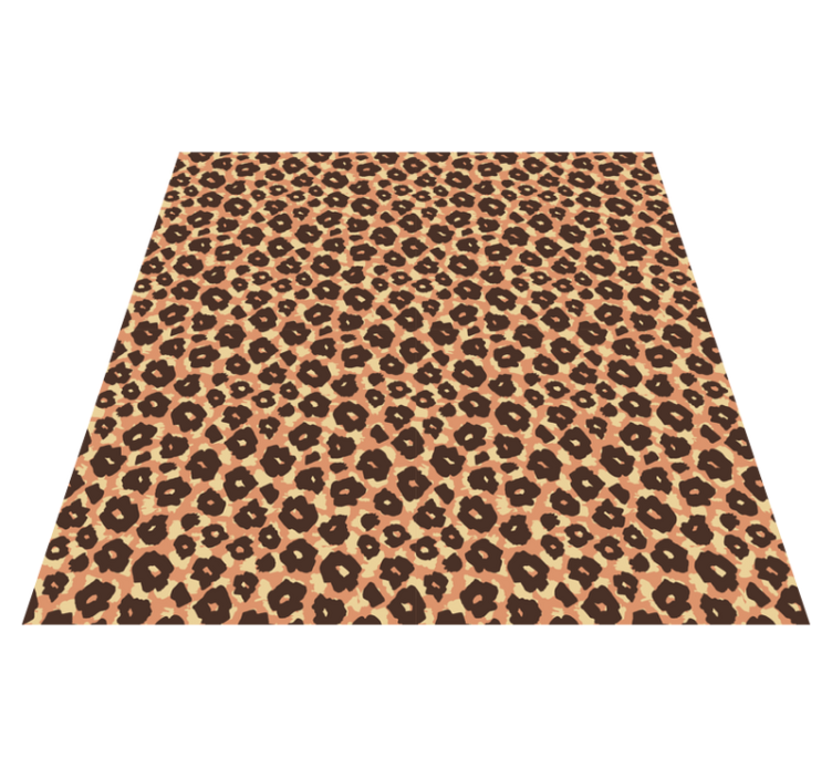 Tapis vinyle motif animal mélange de motifs léopard - TenStickers