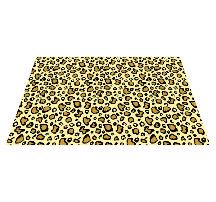 Tapis vinyle motif animal léopard ludique - TenStickers