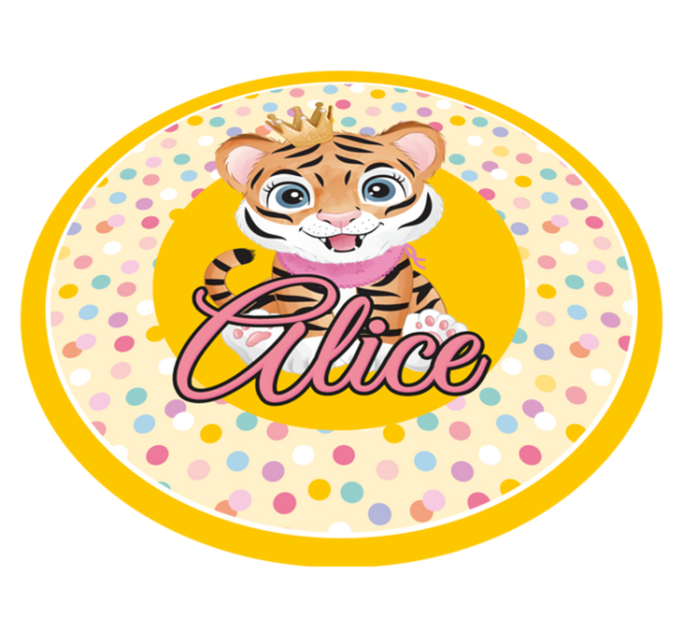 Tapis vinyle personnalisé tigre sur mesure - TenStickers