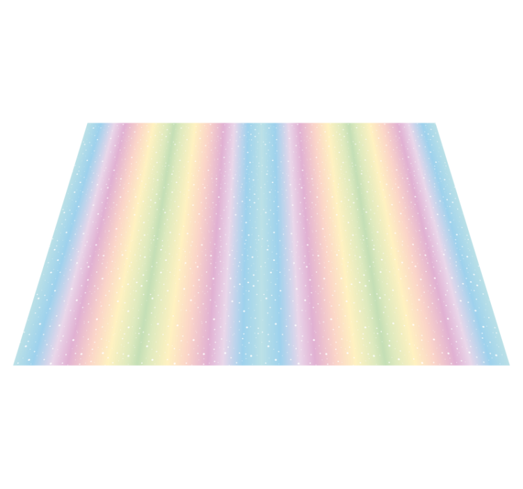 Tapis vinyle autres tapis motif arc-en-ciel pastel - TenStickers