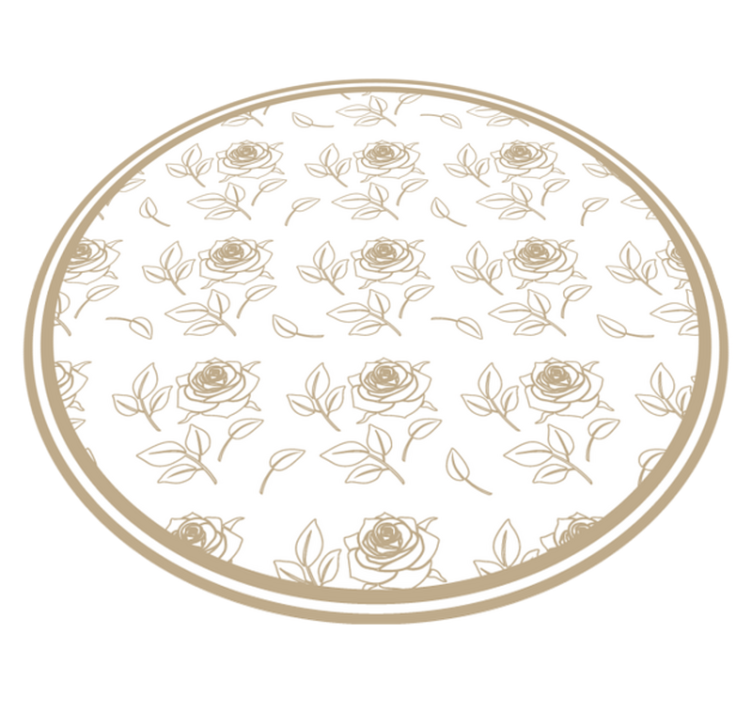 Tapis vinyle plantes composition florale de roses - TenStickers