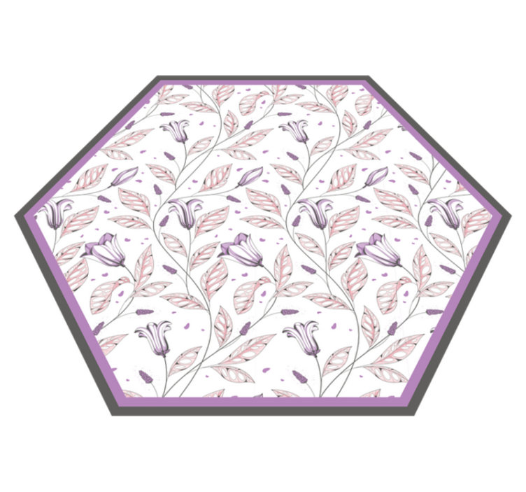 Tapis vinyle plantes composant botanique élégant - TenStickers