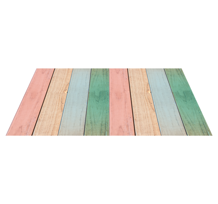Tapis vinyle imitation parquet surface de planche pastel - TenStickers