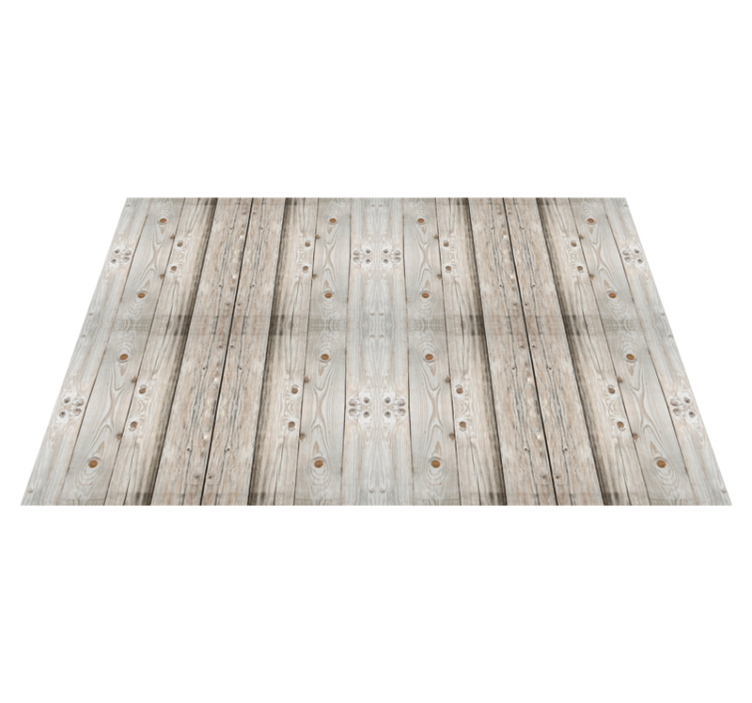 Tapis vinyle imitation parquet planches vieillies - TenStickers