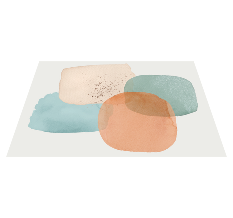 Tapis vinyle minimaliste Design minimaliste aux couleurs de la te - TenStickers