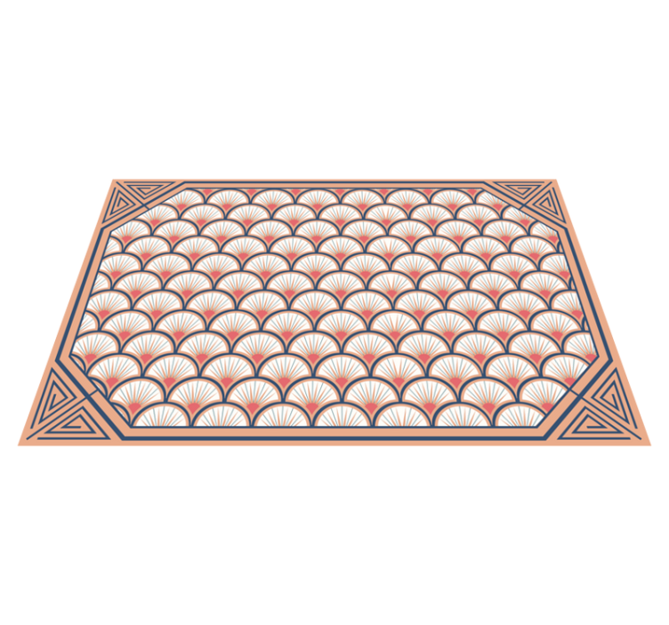 Tapis vinyle carreaux vinyle rose violet art déco - TenStickers