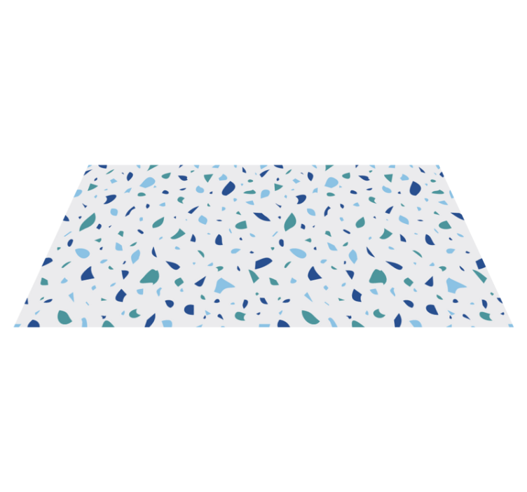 Tapis vinyle marbre motif coloré - TenStickers