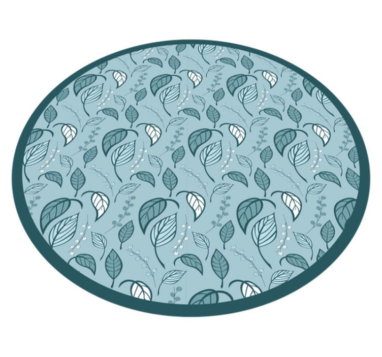 Tapis vinyle plantes motif de feuillage - TenStickers