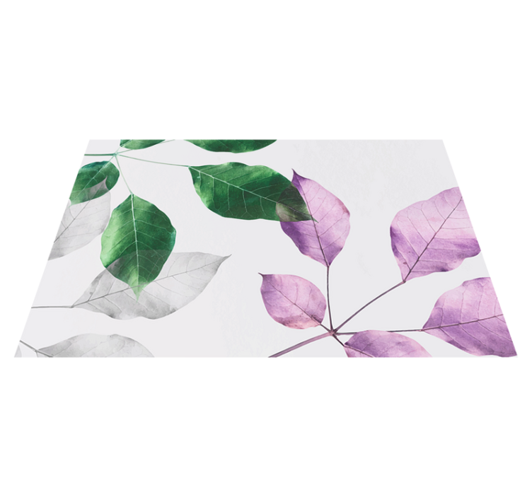 Tapis vinyle plantes imprimés botaniques feuillus - TenStickers
