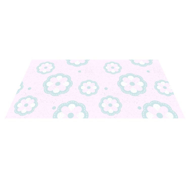 Tapis vinyle autres tapis motif floral doux - TenStickers