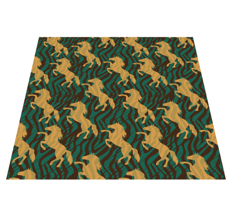 Tapis vinyle motif animal superposition de motifs safari - TenStickers