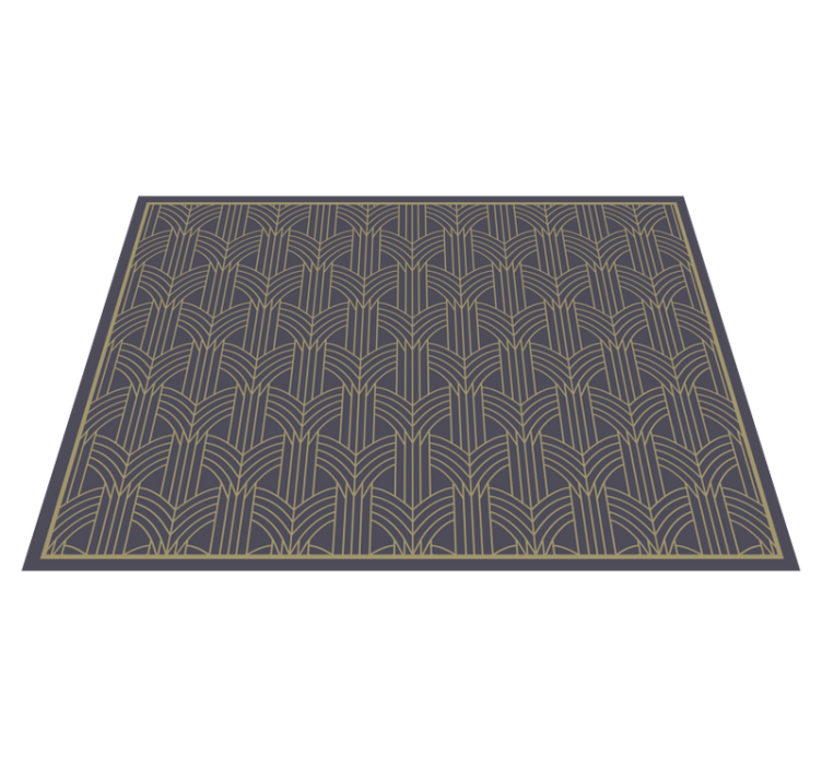Tapis vinyle géométrique motif géométrique élégant - TenStickers
