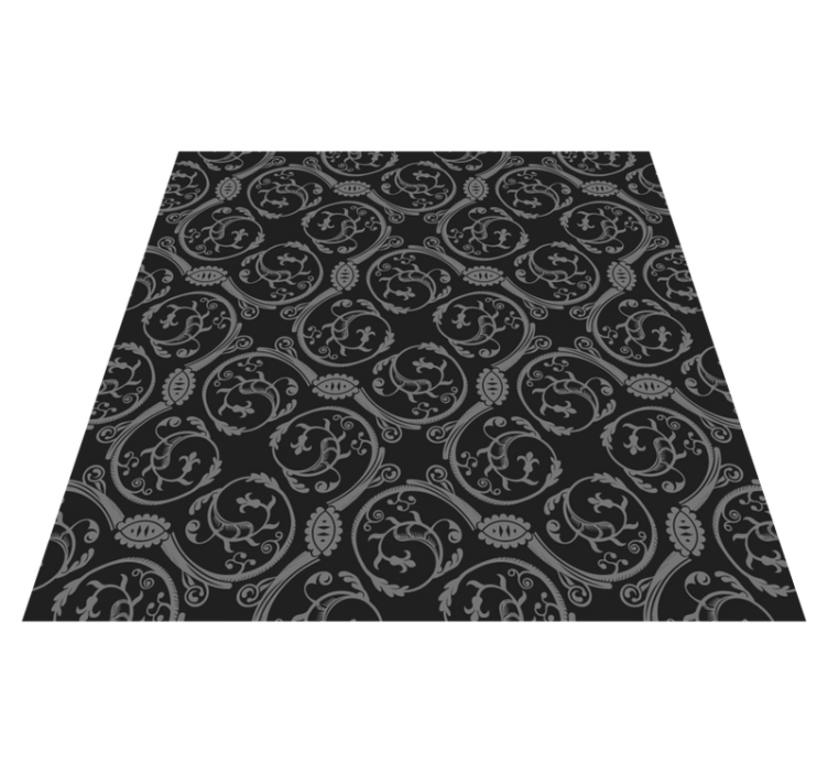 Tapis vinyle mandala motif de mandala orné - TenStickers