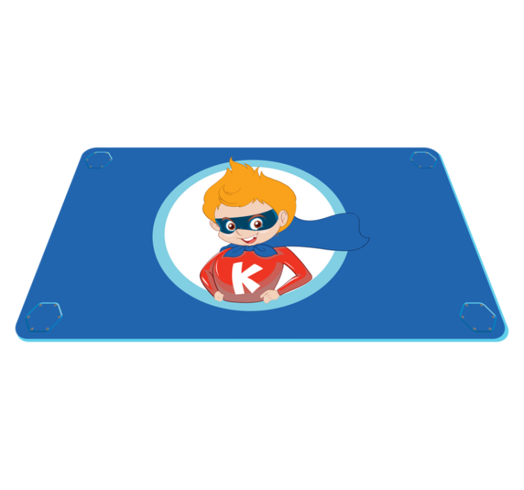 Tapis vinyle pour enfants personnage de super-héros - TenStickers