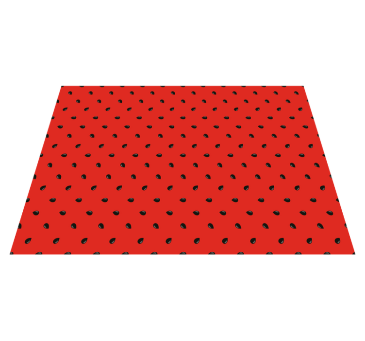 Tapis vinyle cuisine motif de graines rouges - TenStickers