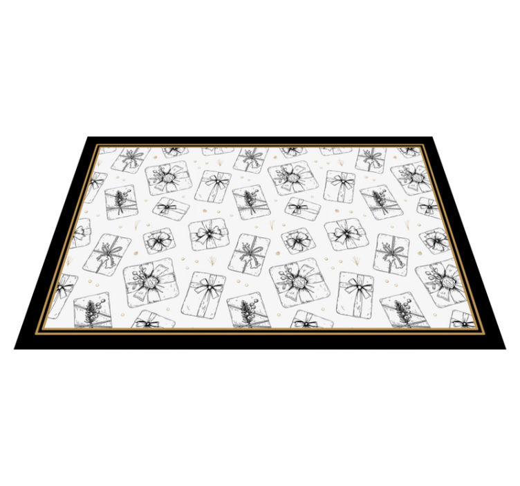 Tapis vinyle noël modèle de cadeau de fête - TenStickers