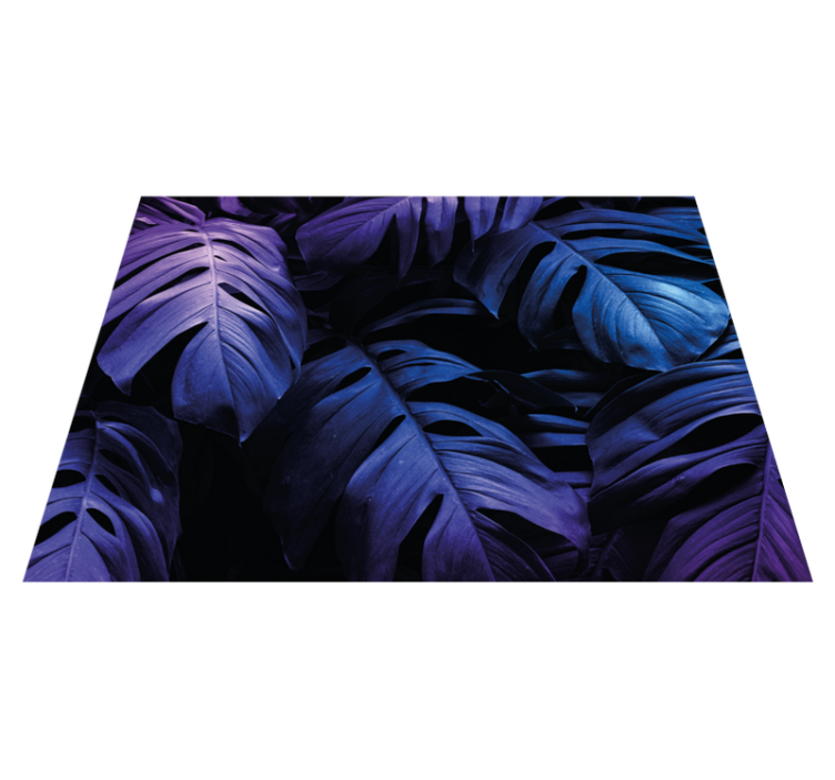 Tapis vinyle plantes conception de feuilles tropicales - TenStickers