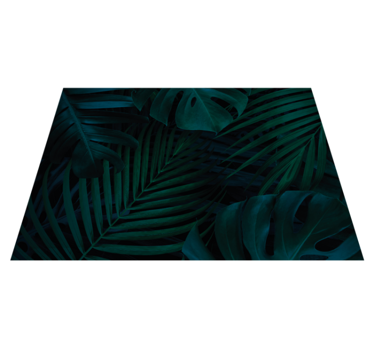Tapis vinyle plantes feuillage tropical - TenStickers