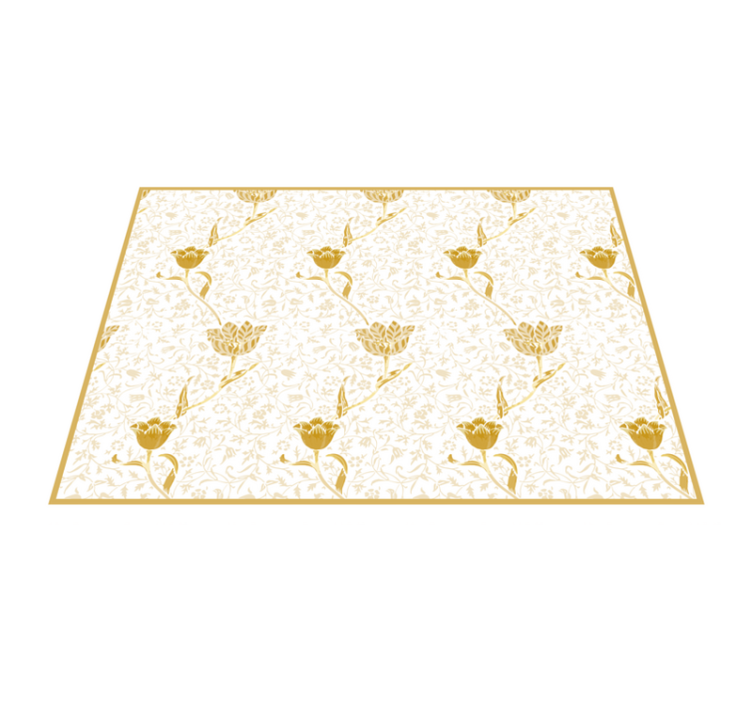 Tapis vinyle plantes élégance florale - TenStickers
