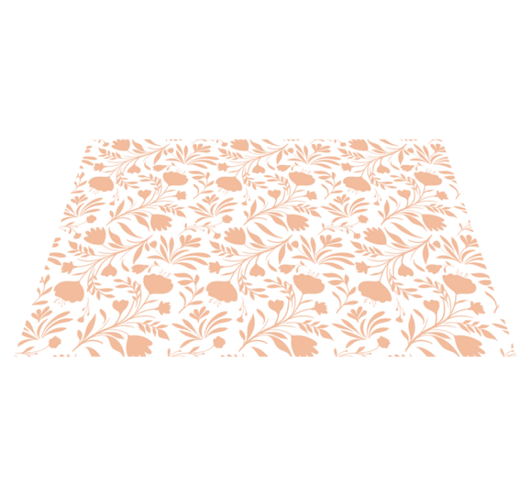 Tapis vinyle plantes à motifs floraux - TenStickers