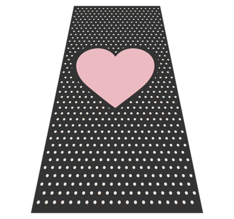 Tapis vinyle autres tapis accent de coeur à pois - TenStickers
