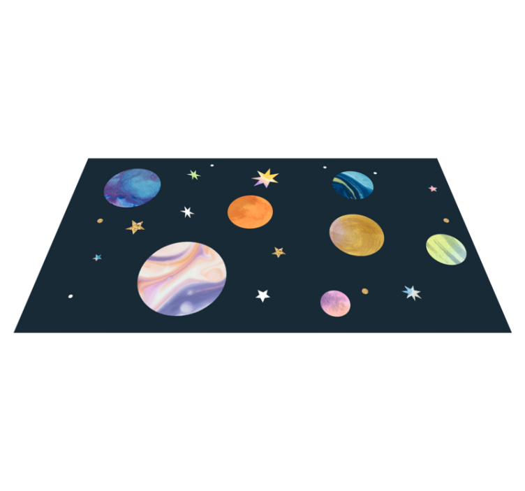 Tapis vinyle étoile espace cosmique - TenStickers