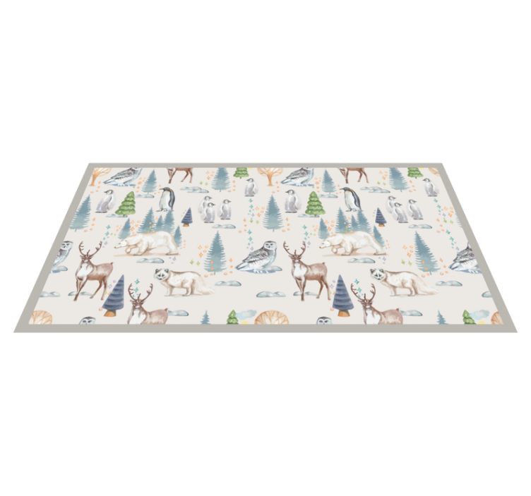 Tapis vinyle animal Forêt d'automne - TenStickers
