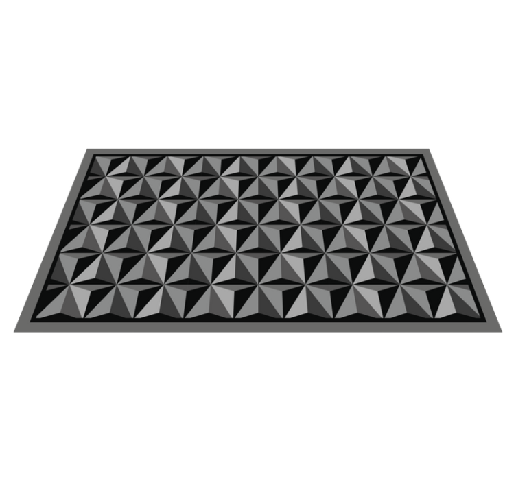 Tapis vinyle géométrique motifs géométriques - TenStickers