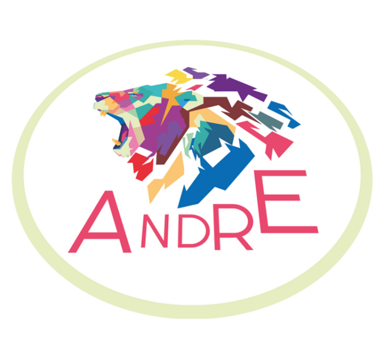 Tapis vinyle personnalisé personnalisation de lion coloré - TenStickers