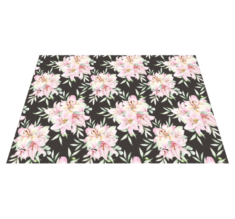 Tapis vinyle plantes délicatesse florale - TenStickers