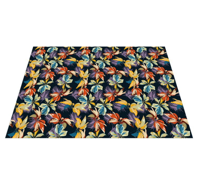 Tapis vinyle plantes botanique tropicale - TenStickers