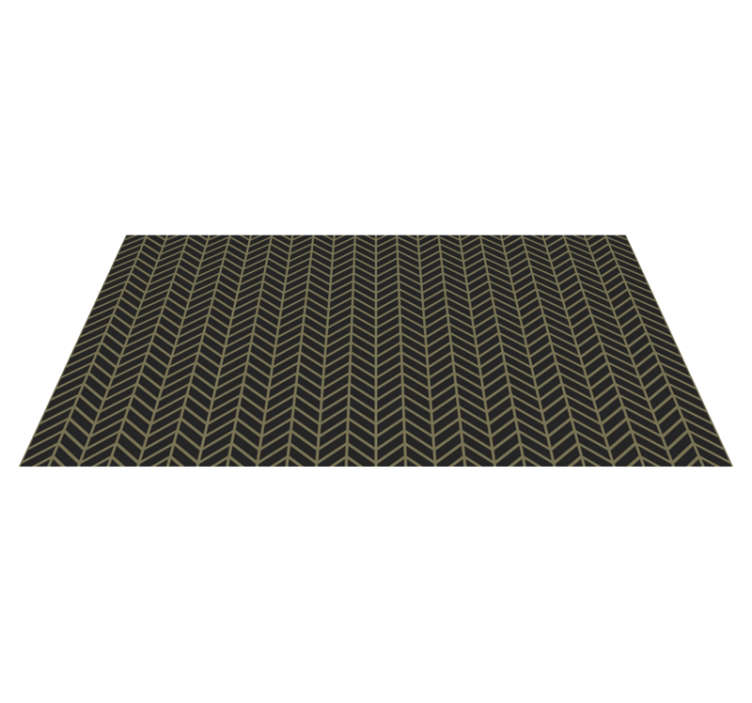 Tapis vinyle rayures motif rayé à chevrons - TenStickers