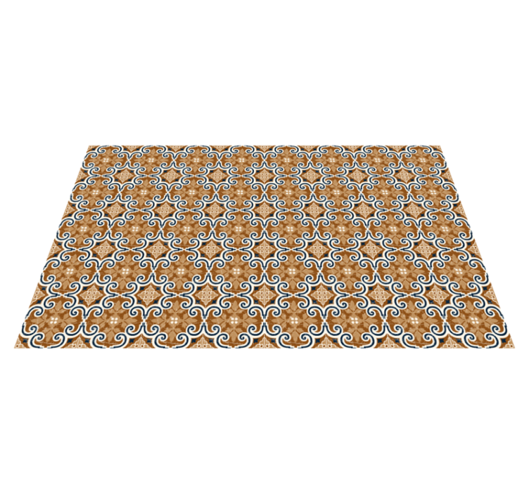 Tapis vinyle cuisine carreaux de style ciment - TenStickers