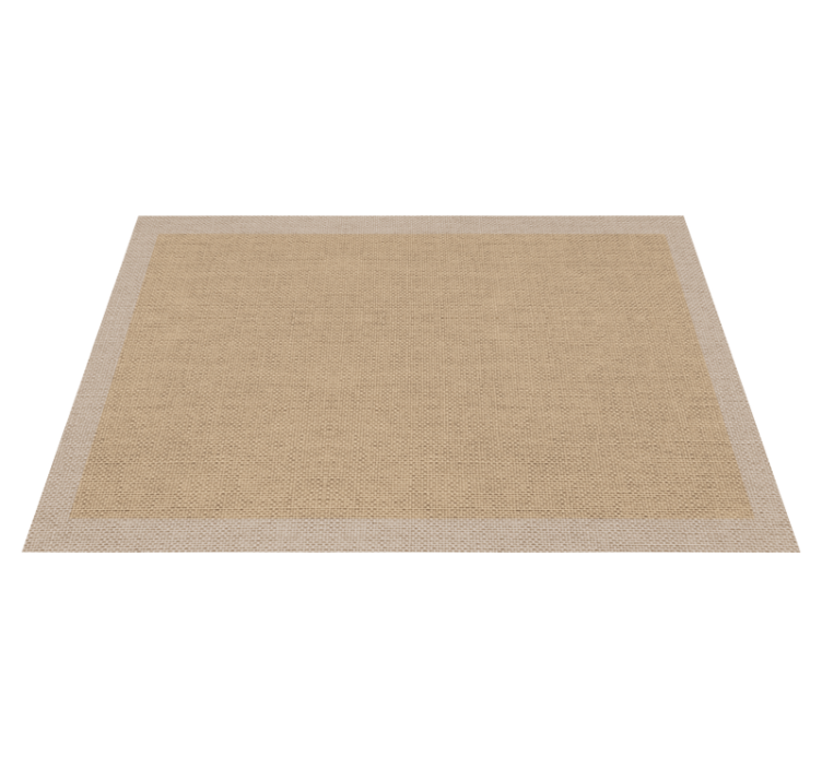 Tapis vinyle minimaliste Teplon beige naturel - TenStickers