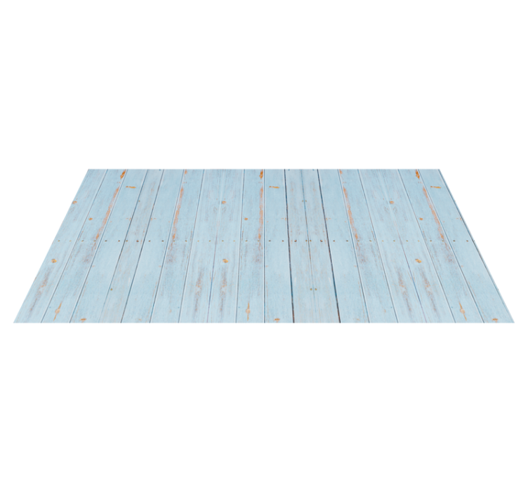 Tapis vinyle bois Texture bois bleu - TenStickers