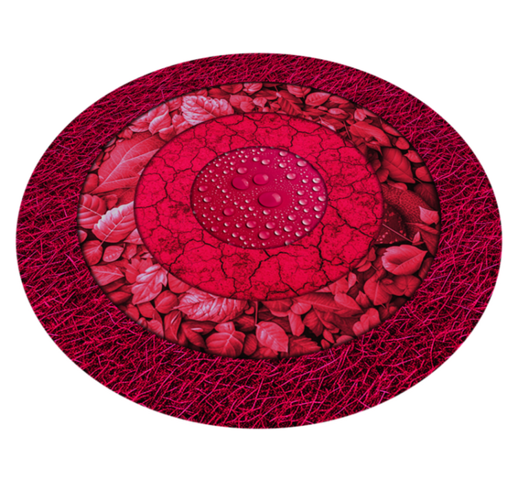 Tapis vinyle salon cercles texturés - TenStickers