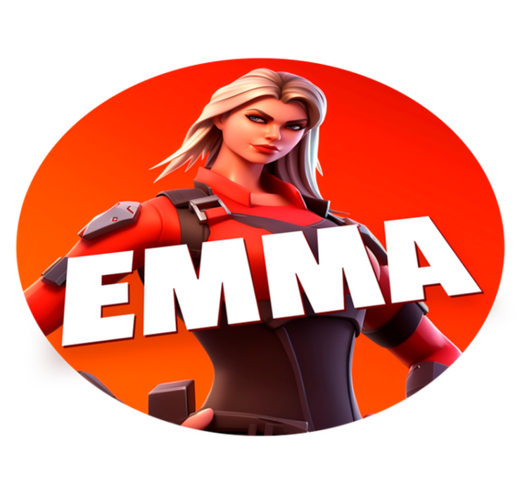 Tapis vinyle chambre personnage féminin de jeu vidéoPersonnage fé - TenStickers