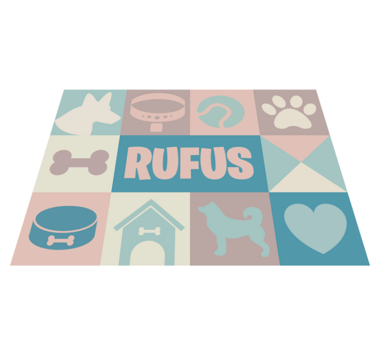 Tapis vinyle animal chiens personnalisés - TenStickers