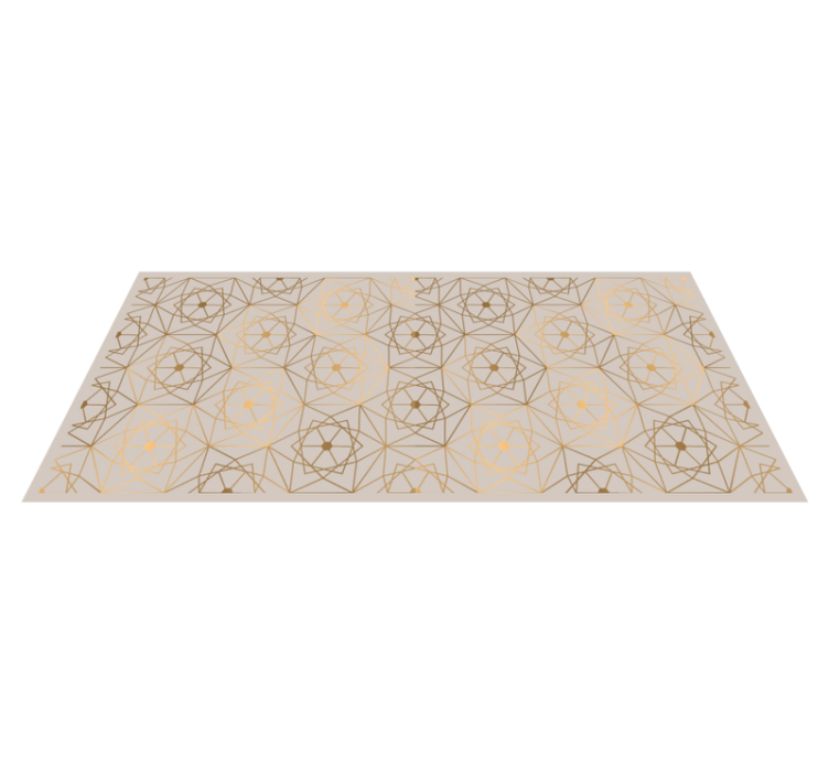 Tapis vinyle géométrique motif abstrait de lignes - TenStickers