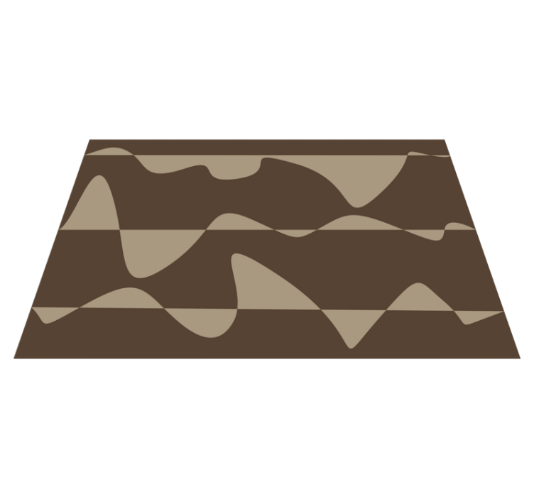 Tapis cuisine abstrait marron - TenStickers